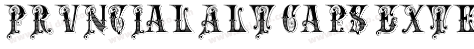 PR Uncial Alt Caps Extended字体转换